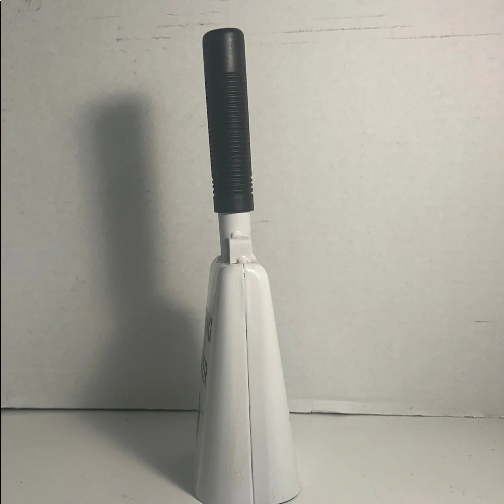 Ring for Beer Party Cowbell - White 11 inch